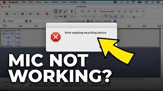 Fix "Error Opening Recording Device" in Audacity – Step-by-Step Guide