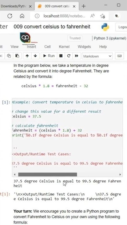 01_Python_Introduction_examples/ 09 convert celsius to fahrenheit - YouTube