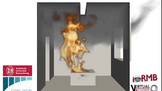 Fire Simulation with Gas Kinetic Scheme on GPGPUs