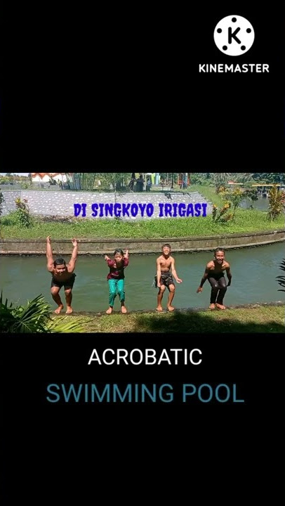 ACROBATIC SWIMMING POOL BENDUNGAN SINGKOYO KEREN #subscribe #shorts