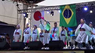 Show de dança do grupo Tottori Shan Shan Kassa Odori, no Festival do Japão de Vinhedo 2024