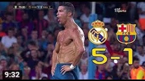 اهداف مباراة ريال مدريد وبرشلونة 5 - 1 السوبر الاسباني {ذهاب+اياب} تعليق فهد العتيبي