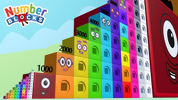 Looking for Numberblocks Step Squad 1 vs 10000 to 20000000 MILLION Standing Tall Numbers Patterns