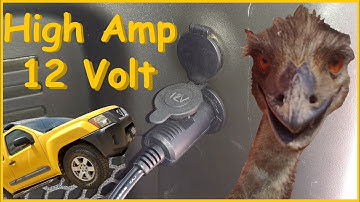 Installing a high-amperage 12 volt power socket