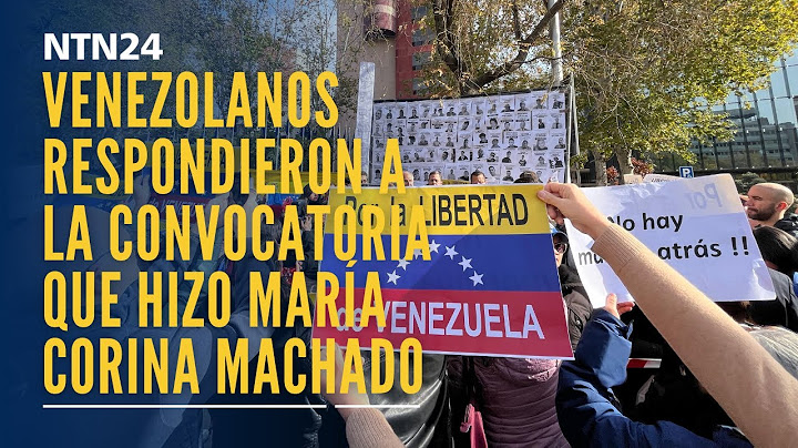 Ciudadanos venezolanos respondieron a la convocatoria internacional que hizo María Corina Machado