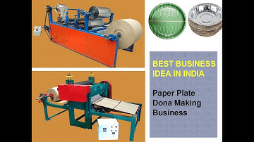 Fully Automated Buffet Paper Plate Making Machine / Small Scale Industry Business Ideas in Lockdown