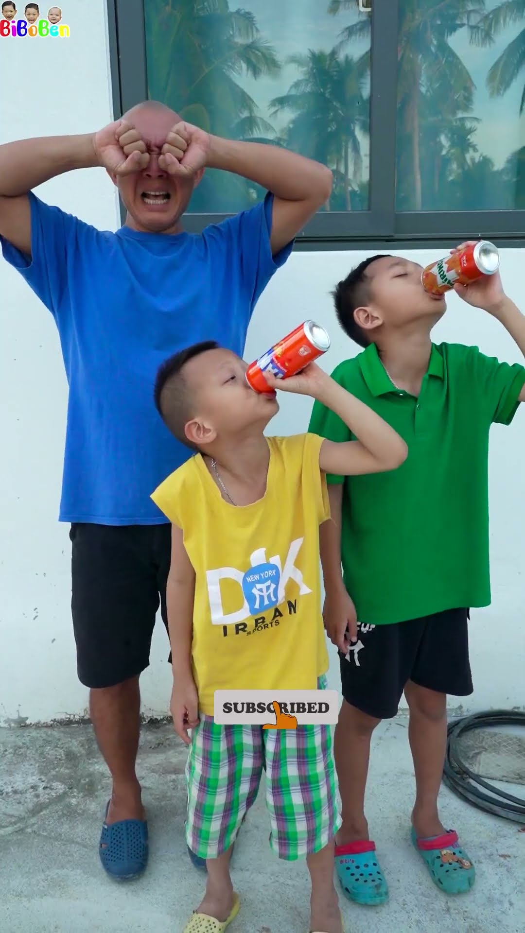 Funny video | Crying baby gets to drink soft drinks ???❤️
