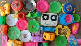 Diy unboxing kitchen Set l kitchen plastic set | mini cooking Kitchen set | Plastic Kitchen set | 34