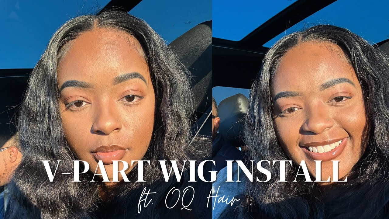 Instant sew in ‼️Kinky Straight V Part Wig Ft. OQ HAIR 