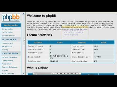 How to Manage Ranks in phpBB - Host Department LLC