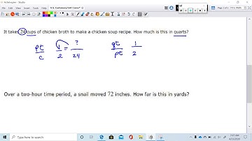 U S  Customary Unit Conversions With Whole Number Values Two Step Conversion