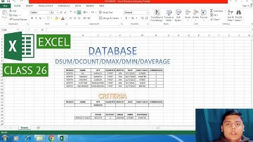 EXCEL-CLASS 26-DATABASE SHEET||LEARN WITH ALI ABBAS