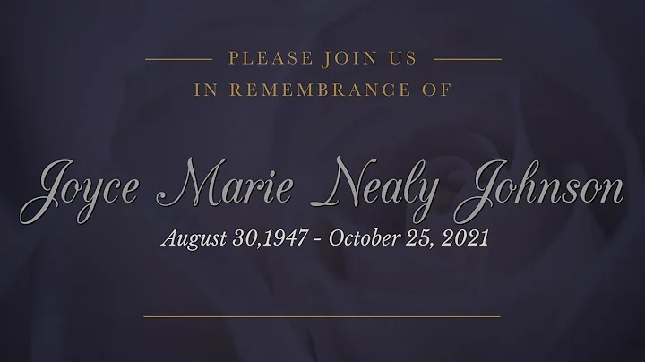 2021-30-10 Celebration Of Life For Joyce Marie Nea...