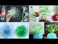 4 beautiful plastic bottle flower  plastic bottle craft bottle art