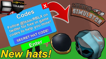 *NEW* SECRET HAT CODE in Mining simulator
