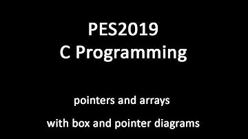 C Programming - pointers and arrays using box and pointer diagrams