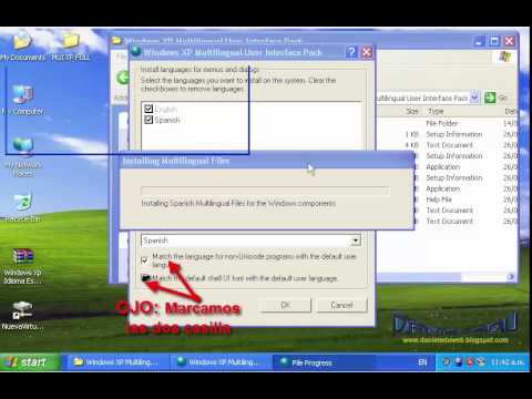 Vídeo: Com Canviar L'idioma A La Interfície De Windows XP