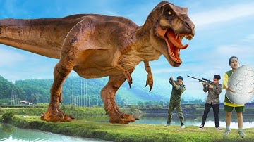 T-Rex Chase REMASTERED - Part 1 - Jurassic World Dinosaur Fan Movie