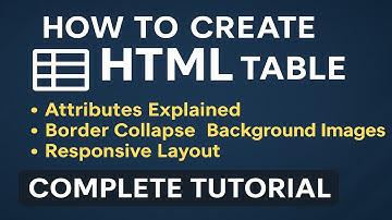 Definitive Guide To Tables in HTML - – HTML Table Tutorial & Attributes Explained