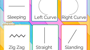 Types of Lines for Kids | Standing, Sleeping, Slanting, Curved, Zigzag | Pre-writing for Toddlers