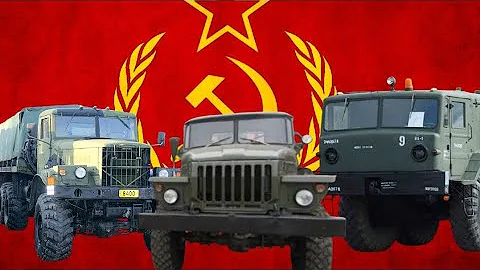 Compilation of Soviet military trucks (pure sound)