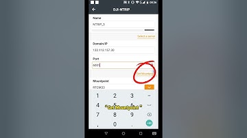 The whole process of setting the RTK Ntrip mode.