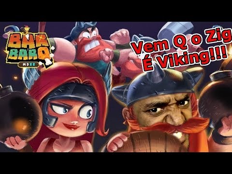 BarBarQ : PvP Mobile Totalmente Frenético!!! VEM QUE O ZIG É Viking!!! Omega Play