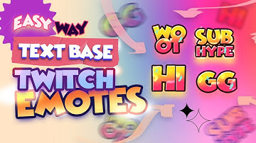 How to make Text-Based TWITCH EMOTES in photoshop (for Beginners)