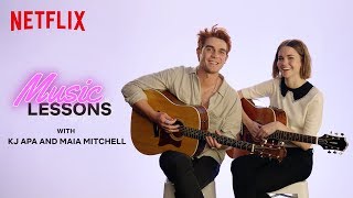 Guitar Lessons With KJ Apa and Maia Mitchell The Last Summer Netflix