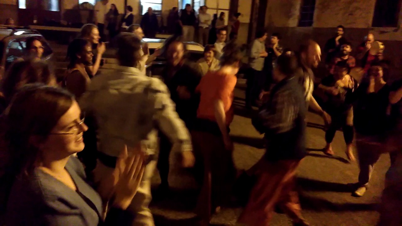 Dancing in the square in Santorso