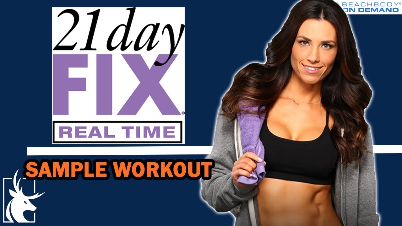 21 day fix real time sample workout Autumn Calabrese / Beachbody on demand workout