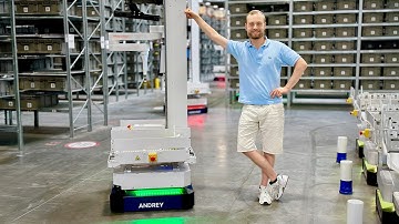 Inside a warehouse run by AI robots