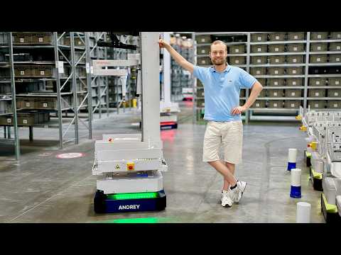 Inside a warehouse