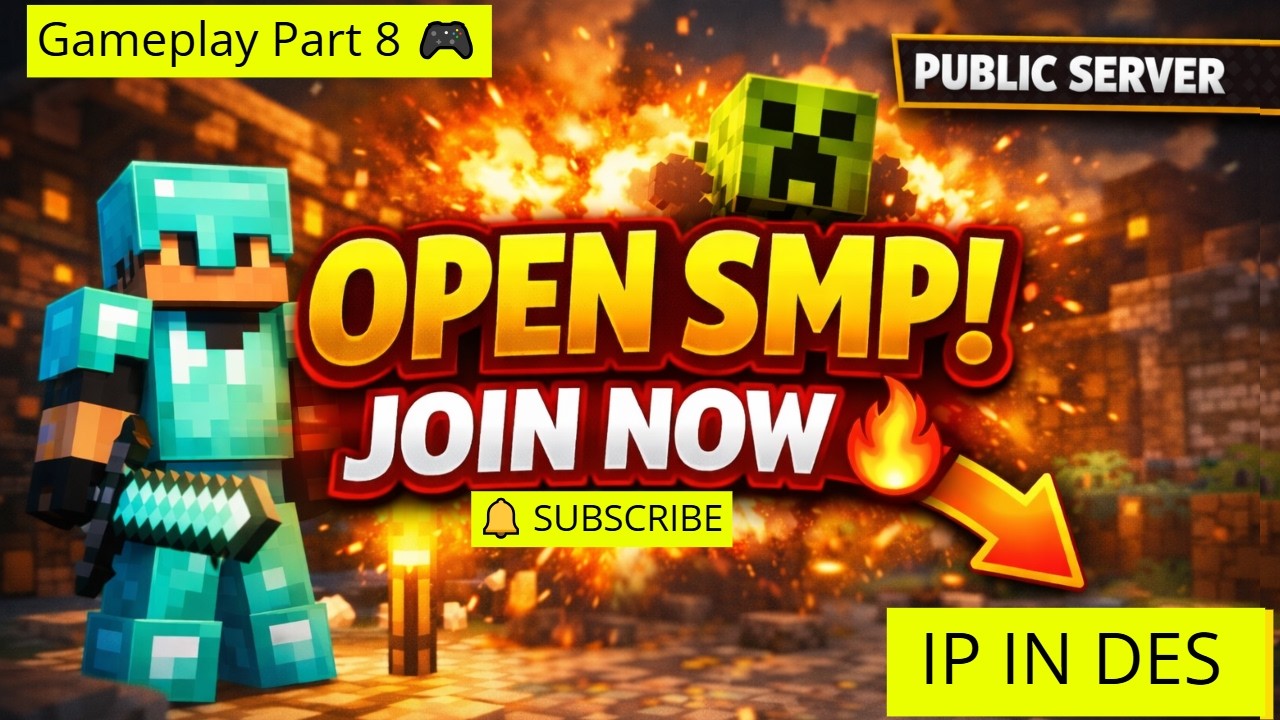 Minecraft SMP Live | Public Survival Server With Subscribers| Building ...