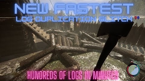 NEW **UNBELIEVABLY FAST** QUICKEST LOG DUPLICATION GLITCH, INFINITE - Sons of the Forest 2023