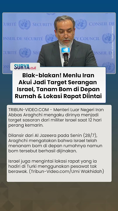 ZIONIS TAK MAIN-MAIN! Menlu Iran Akui Jadi Target Serangan Israel, Tanam Bom di Depan Rumah