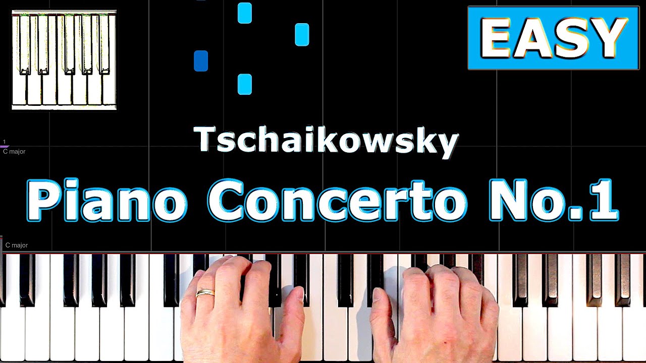 Tschaikowsky - Piano Concerto No. 1 - Piano Tutorial Easy