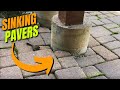 Why are my pavers sinking and how to fix them