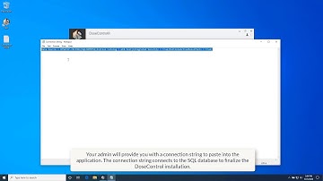DoseControl First Launch: Connecting to the SQL database