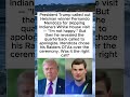 Trump 'Not Happy' Fernando Mendoza Skipped White House — Then Revealed Their Call 🏈 #shorts #trump