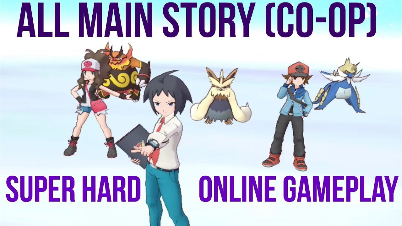 ALL MAIN STORY (Co-op) Super Hard | Random Players Online Gameplay | Pokemon Masters