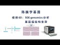 【陈巍学基因】视频60：10X genomics分析基因组结构变异