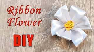 Amazing Ribbon Flower Work | Hand Embroidery Flowers Design | Sewing Hacks | Вышивка цветка из ленты