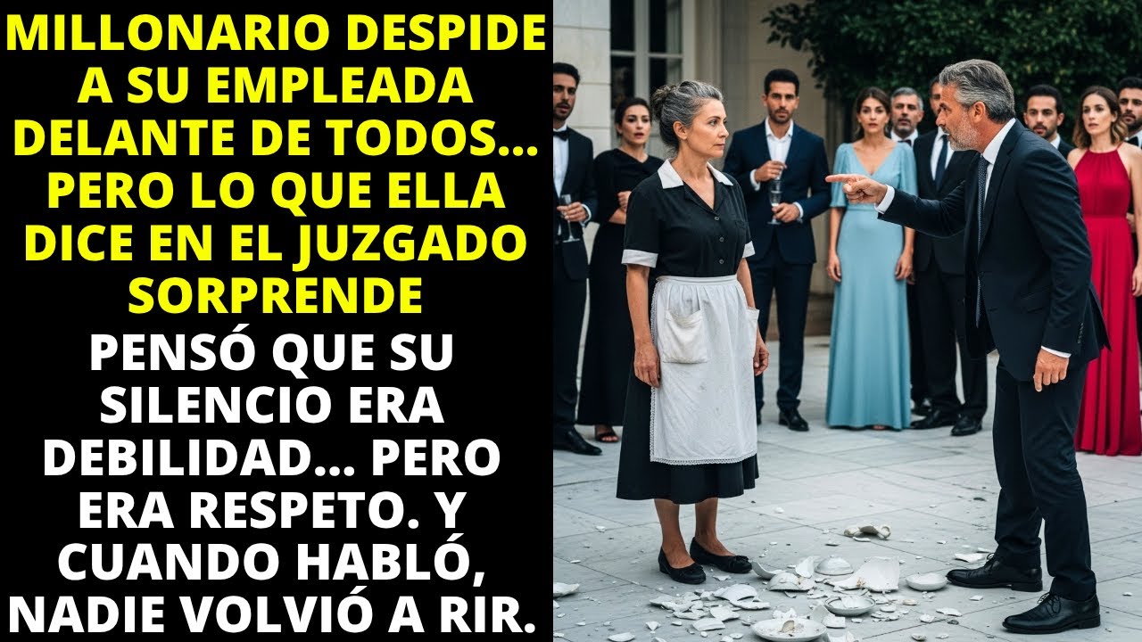 MILLONARIO DESPIDE A SU EMPLEADA DELANTE DE TODOS… PERO LO QUE ELLA DICE EN EL JUZGADO SORPRENDE...