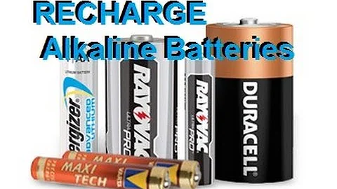 recharge Alkaline Batteries Duracell Energizer Rayovak AA AAA C D