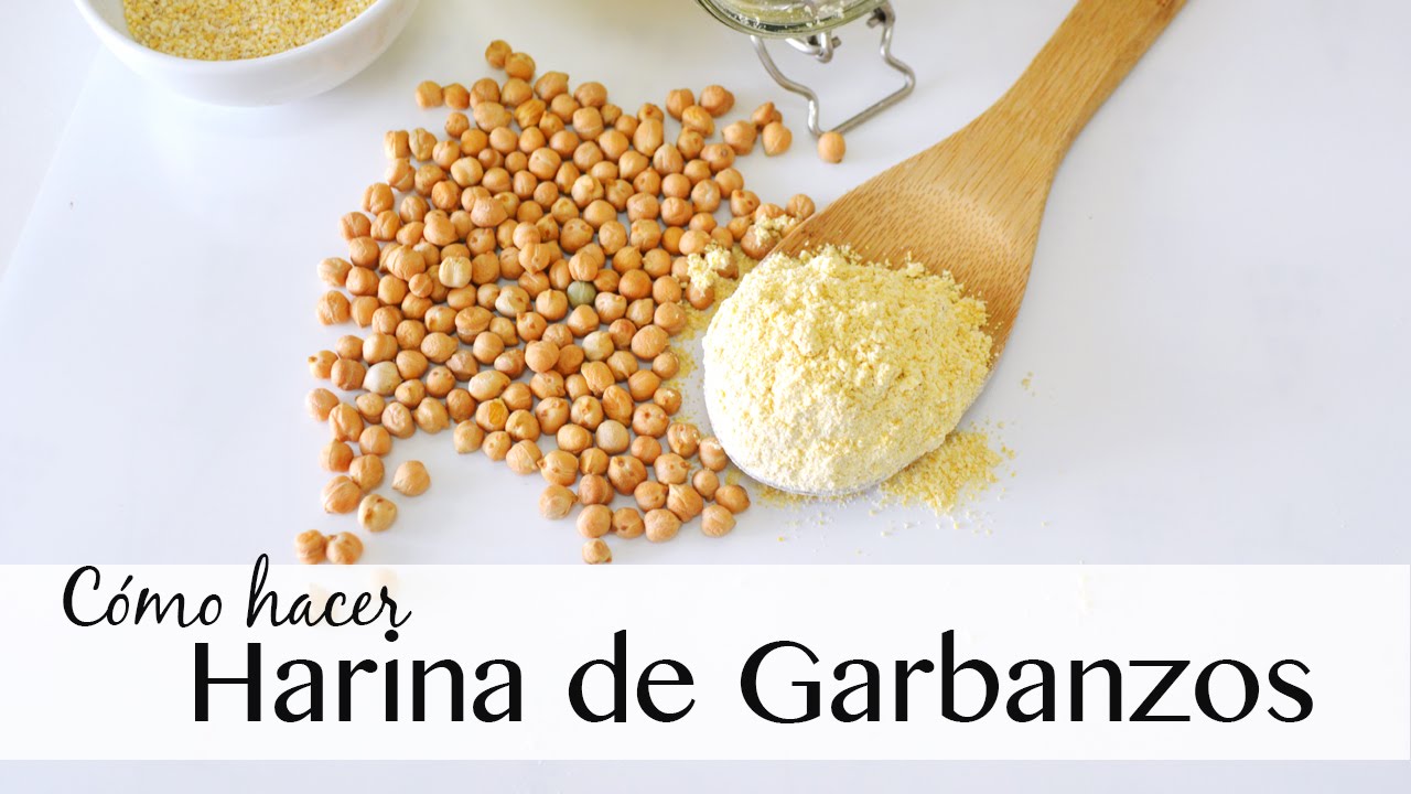 HARINA DE GARBANZOS CASERA Cómo preparar harina de garbanzos en