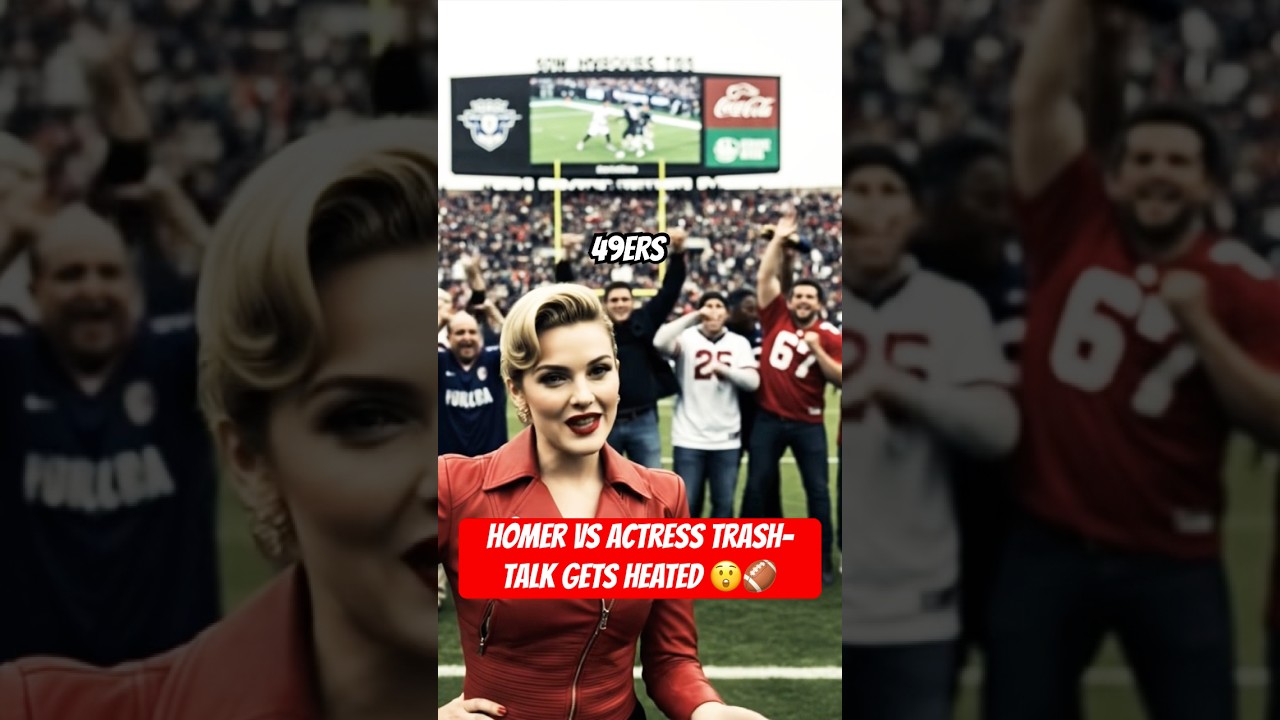 Homer vs Actress Trash-Talk Gets HEATED 😲🏈| 