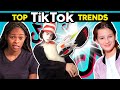 Teens React To Top 5 TikTok Trends (Popcorn Duet, Shoe Transition) Ft. Run The World!