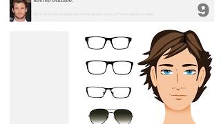 Hombres, gafas ideales ovalados - YouTube