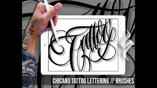 How to Design Lettering Tattoo in Procreate Application screenshot 5